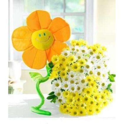 Buchet mare din 21 de crizanteme